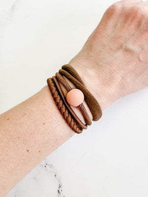 IN STOCK Hair Tie Bracelet Sets - Ball Accent