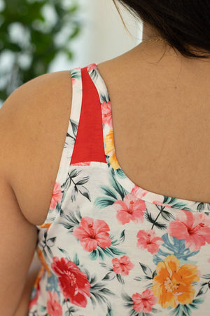 IN STOCK Poppy Tank - Tropical Sunset Floral