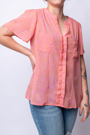 Let Me See You Do It Shawl Neckline Blouse