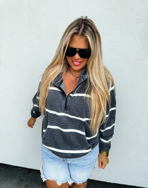 PREORDER: Summer Striped Easy Does It Pullover in Two Colors