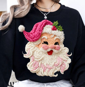Santa in Stitches Graphic Tee and Sweatshirt