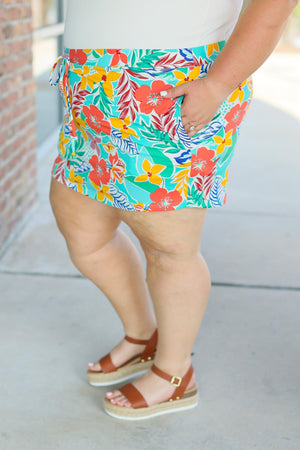 IN STOCK Sienna Skort - Tropical Floral Mix