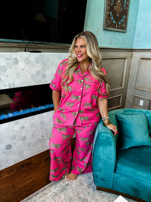 PREORDER: Luxe Pajama Lounge Set in Two Prints