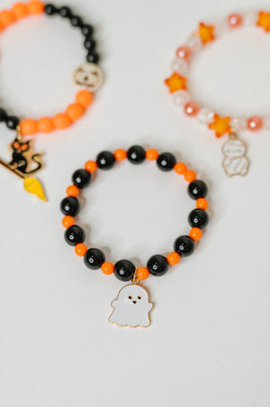 Boo Crew Elastic Beaded Bracelet Stack