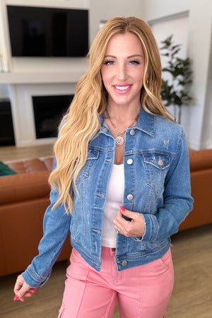 Every Occasion Denim Button Up Jacket