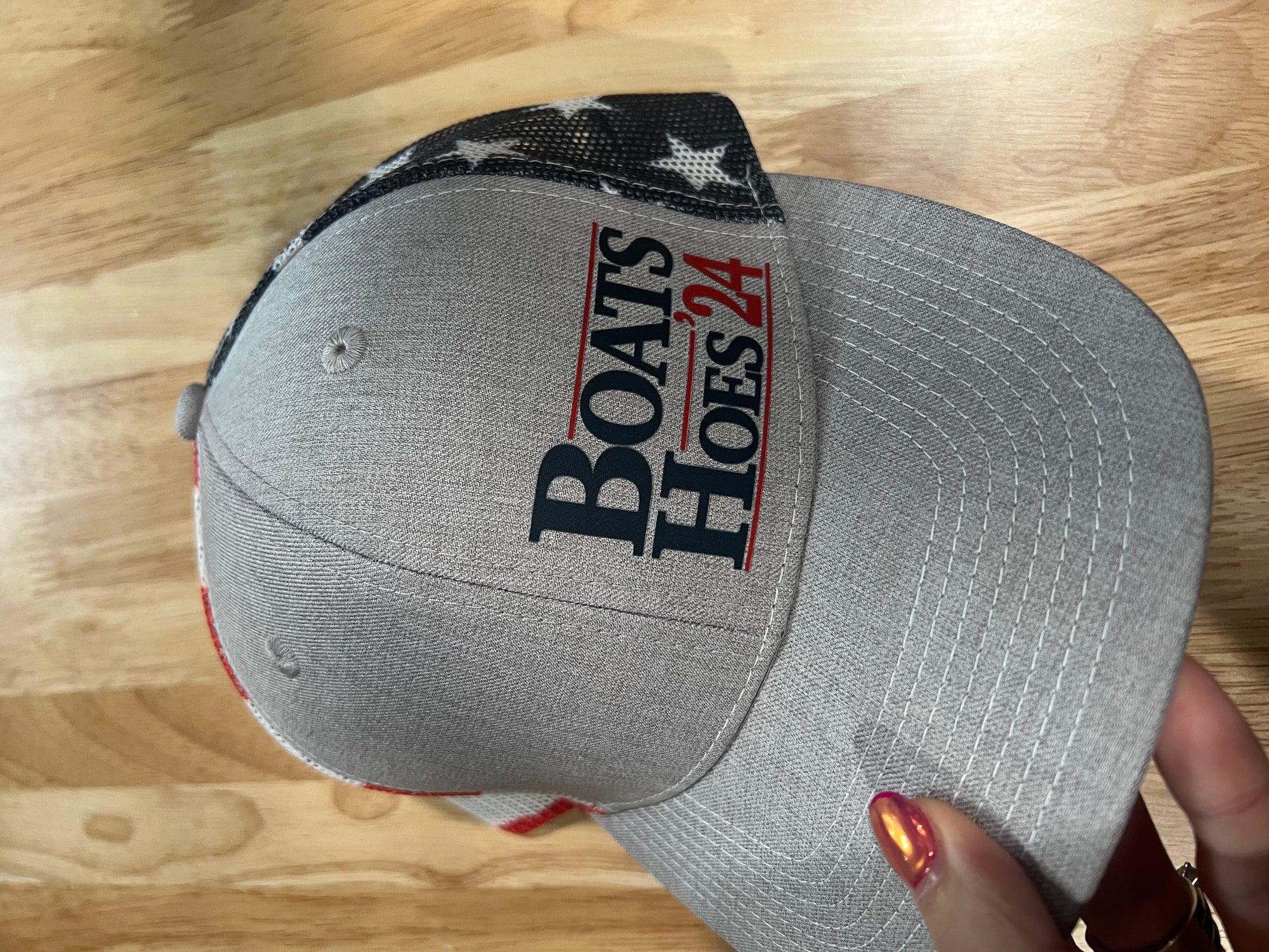 Boats and Hoes 24 Trucker Snapback Hat