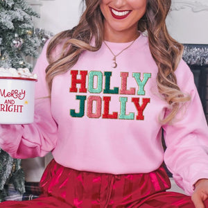 Holly Jolly Faux Chenille