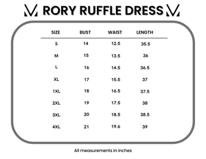 IN STOCK Rory Ruffle Dress - Golden Floral