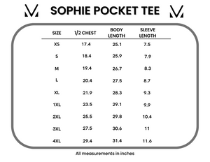 IN STOCK Sophie Pocket Tee - Red