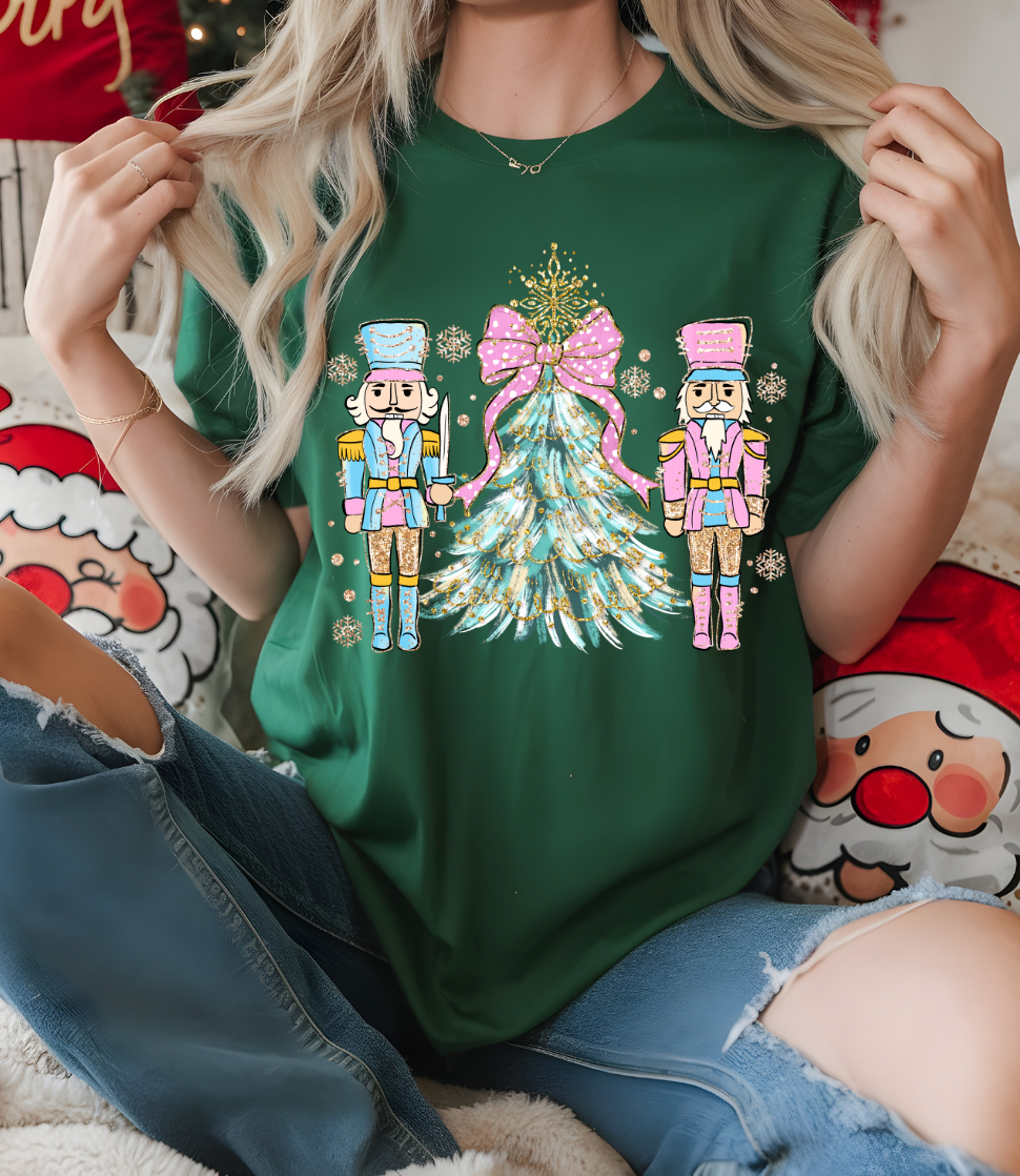 Nutcracker Wonderland in Forest Green Graphic Tee and Sweatshirt