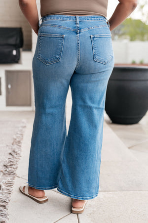 PREORDER: High Rise Wide Leg Jeans in Three Colors