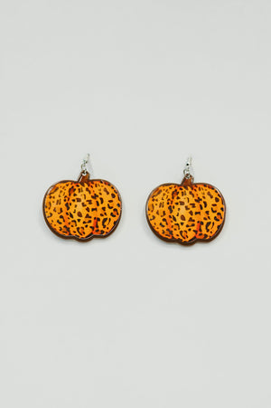 Pumpkin Prowl Earrings in Orange