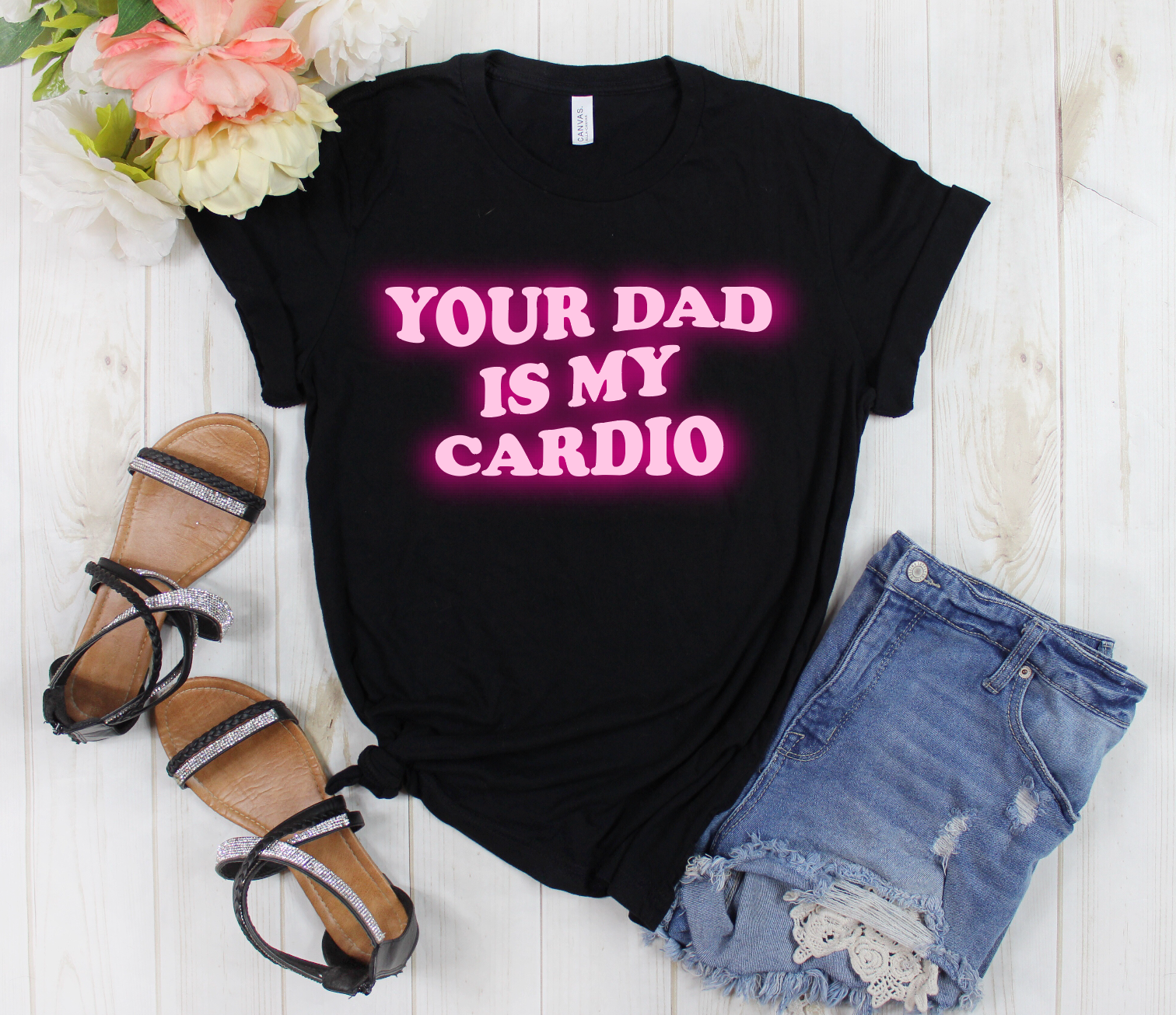 Copy of YOUR DAD IS MY CARDIO Full Length (PINK INK)