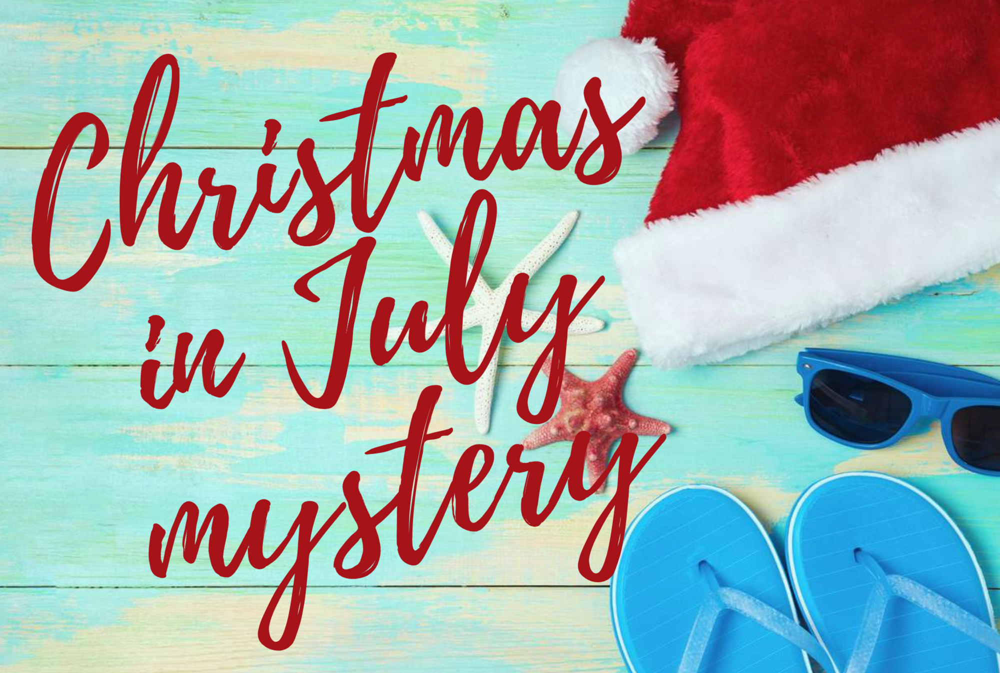 CHRISTMAS IN JULY MYSTERY GRAPHIC TEE