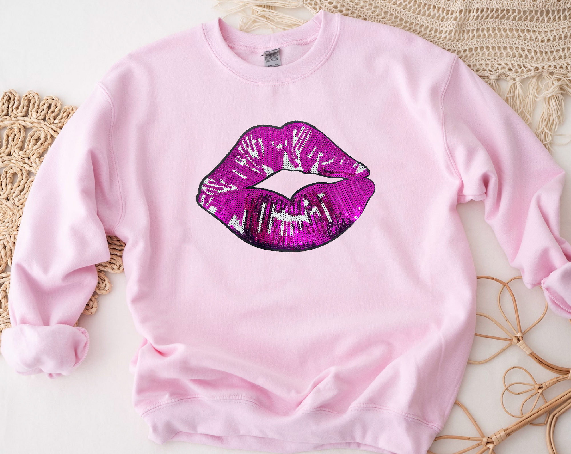 Sequins Patches LIPS 💋(LIGHT PINK)