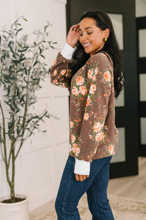 Somebody to Lean On Cable Ribbed Top