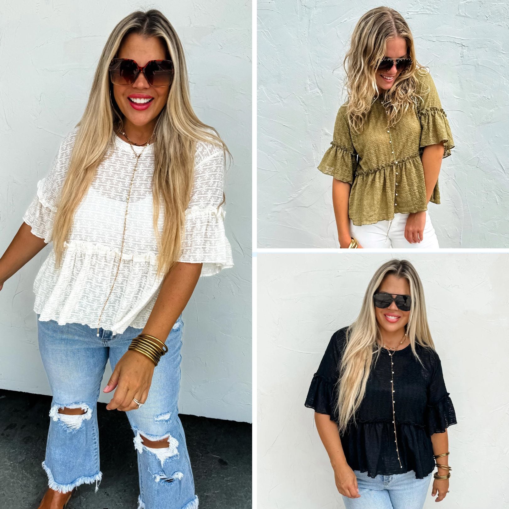 PREORDER: Maggie Lace Top in Three Colors