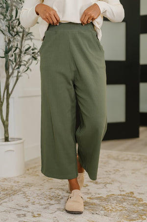 Thyme Culottes in Dusty Pine