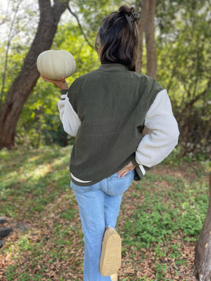 PREORDER: Corduroy Bomber Jacket in Two Colors