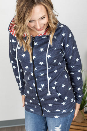 IN STOCK Stars and Stripes FullZip Hoodie